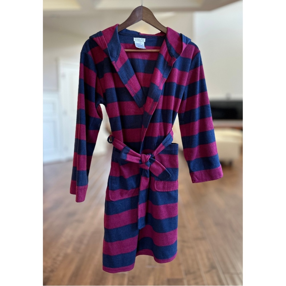 Kid’s Striped Hooded Robe